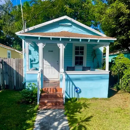Key West Style Historic Home In Coconut Grove Florida, The Blue House